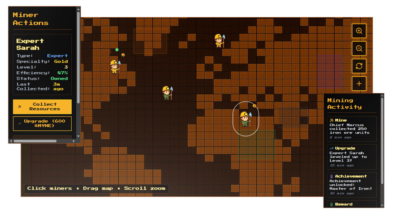 MYNE Game Interface